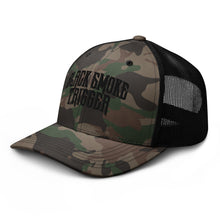 Load image into Gallery viewer, BST Camo Trucker Hat - Black Smoke Trigger