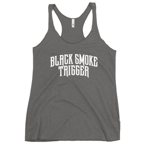 Ladies BST White Logo Tank - Black Smoke Trigger