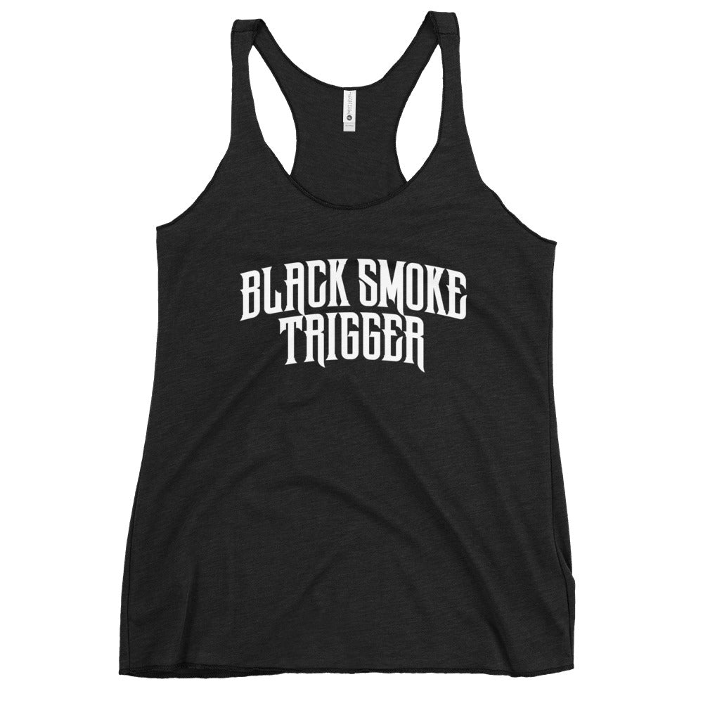 Ladies BST White Logo Tank - Black Smoke Trigger