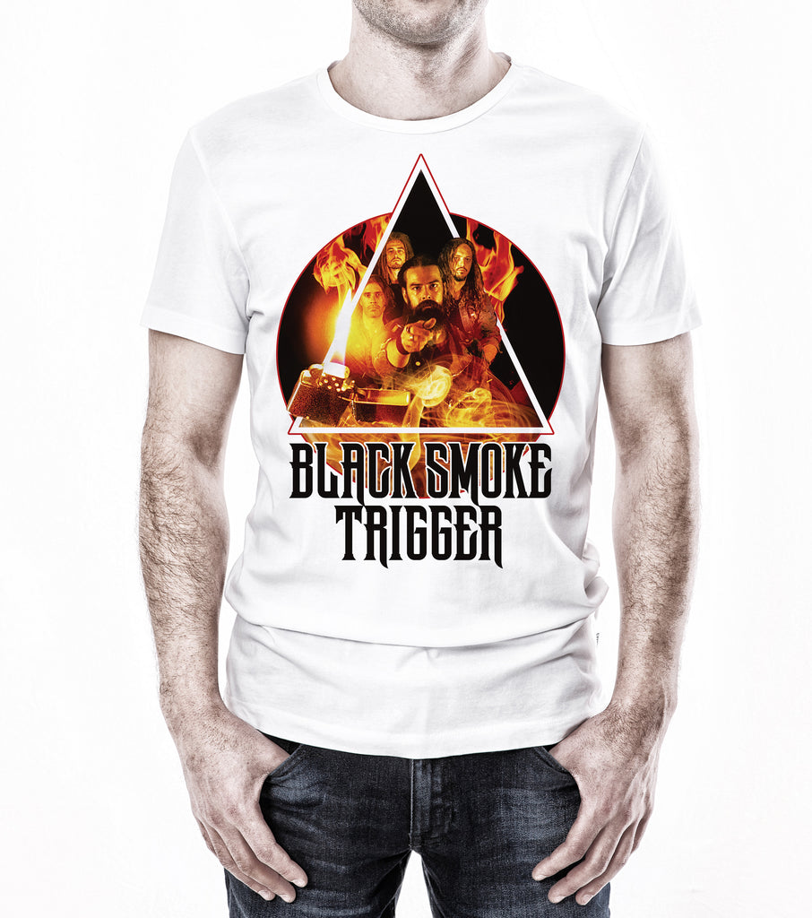 Black Smoke Trigger Photo Art Shirt - White - Black Smoke Trigger