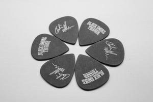 Charlie Wallace Signature Guitar Picks (6 Pack) - Black Smoke Trigger